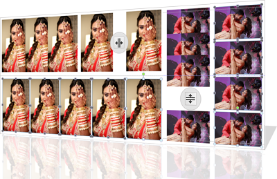 Automatic Wedding Album Designing Software developing company. Picasso Album Designing Software By Satyam Film Karizma Photo Album Software, Digital Photo Album Making Software, PSD Templates, Photo Making Software, Single software solution for making professional album for Wedding, Pre-Wedding, Baby Shower, Birthday, Holidays, School and many more events. Create professional album, Simple Photo Books, Calendar, Invitation, Magazine, Brouchers, ID-Cards, Mug Print, T-shirts, Collage Making, Greeting Card, Banner, Gift Design, Passport Package, Visiting Card and many more... Auto Page Maker, Auto DM, Auto Indian Vidhi Album Maker, The power of endless creativity Wedding album designs in minutes with the help of ready template designs, thousands of layout combinations, inbuilt designing material like backgrounds, cliparts, ready titles, text Ready to use Album Sizes for renowned Labs. Supports Custom Album size creation for flexible designing. EDIUS X Pro, Wedding Services, Satyam Film